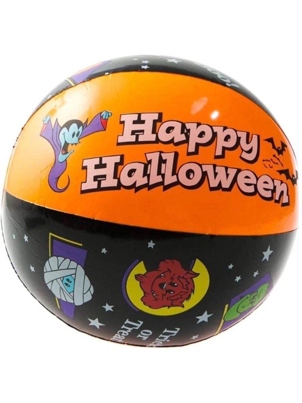 Halloween Character Playground Beach Ball Toy Vampire Mummy Vintage